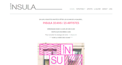 Desktop Screenshot of galerie-insula.com