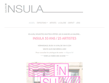 Tablet Screenshot of galerie-insula.com